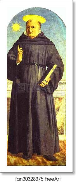 Free art print of St. Nicholas of Tolentino by Piero Della Francesca