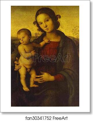 Free art print of Madonna and Child by Pietro Perugino