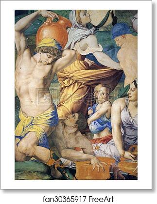 Free art print of Gathering of the Manna. Detail by Agnolo Bronzino