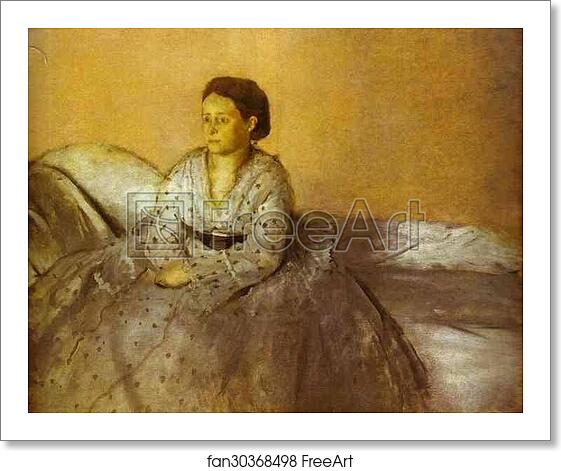 Free art print of Portrait of Estelle Musson, Madame Rene de Gas by Edgar Degas