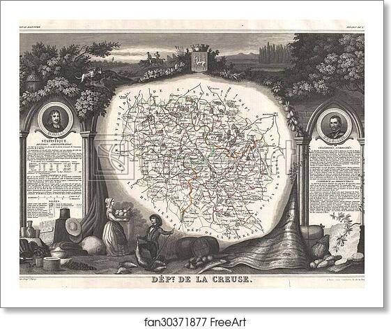 Free art print of Dept. la Creuse. by Victor Jules Levasseur Free art print of Dept. la Creuse. by Victor Jules Levasseur