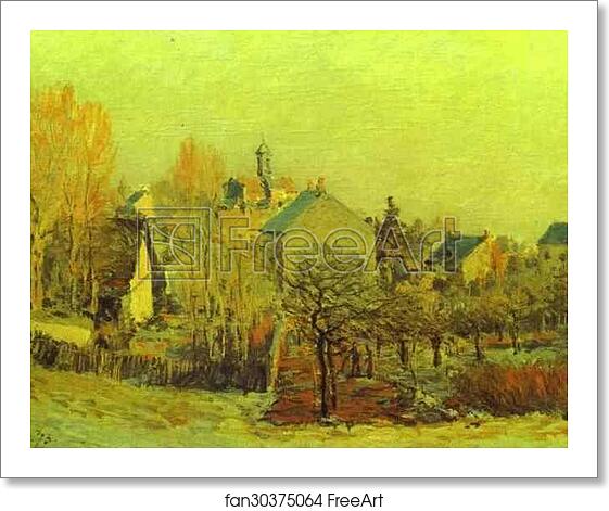 Free art print of Frost in Louveciennes by Alfred Sisley Free art print of Frost in Louveciennes by Alfred Sisley