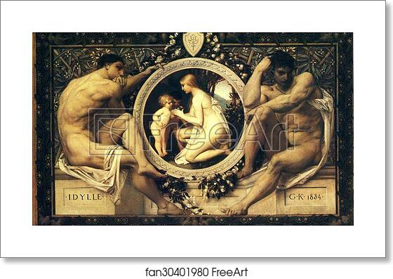 Free art print of Idylle (Idylls) by Gustav Klimt Free art print of Idylle (Idylls) by Gustav Klimt