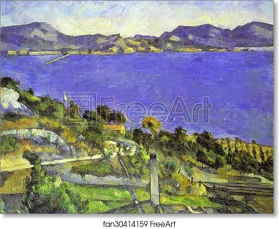 Free art print of L'Estaque by Paul Cézanne