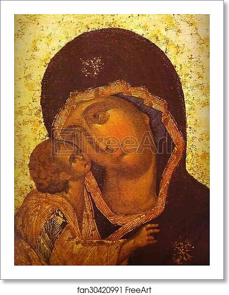 Free art print of The Don Virgin. Detail by Theophanes The Greek Free art print of The Don Virgin. Detail by Theophanes The Greek