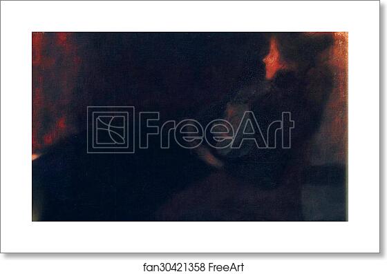 Free art print of Lady by the Fireplace by Gustav Klimt Free art print of Lady by the Fireplace by Gustav Klimt