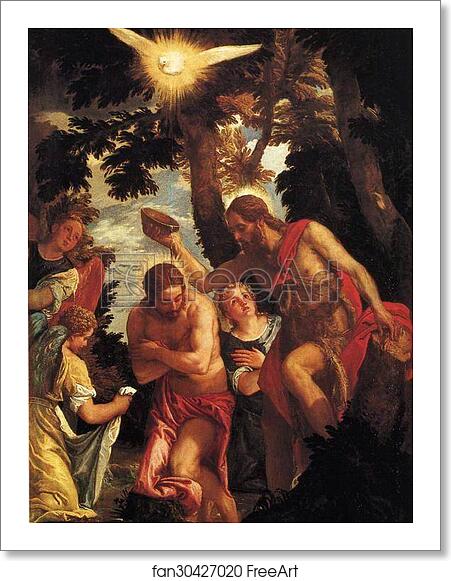 Free art print of The Baptism of Christ by Paolo Veronese Free art print of The Baptism of Christ by Paolo Veronese