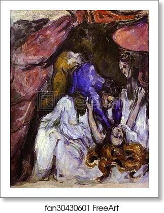 Free art print of The Strangled Woman by Paul Cézanne