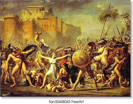 Free art print of The Intervention of the Sabine Women by Jacques-Louis David