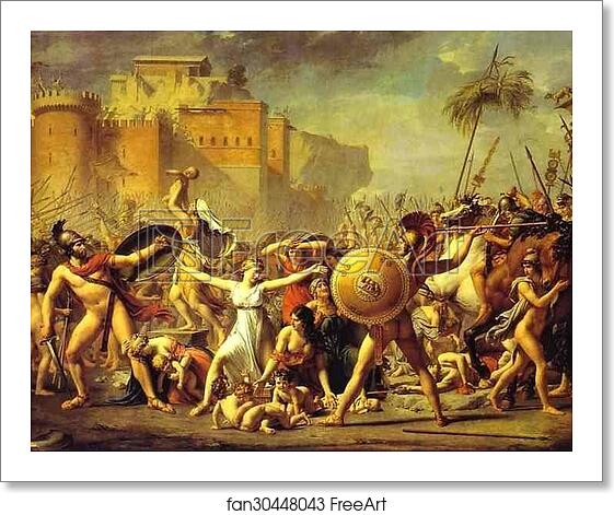 Free art print of The Intervention of the Sabine Women by Jacques-Louis David Free art print of The Intervention of the Sabine Women by Jacques-Louis David