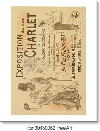 Free art print of Exposition Charlet by Adolphe Willette Free art print of Exposition Charlet by Adolphe Willette