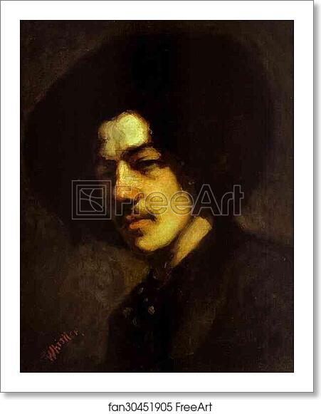 Free art print of Portrait of Whistler with Hat by James Abbott Mcneill Whistler Free art print of Portrait of Whistler with Hat by James Abbott Mcneill Whistler
