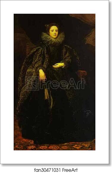 Free art print of Portrait of Marchesa Balbi by Sir Anthony Van Dyck