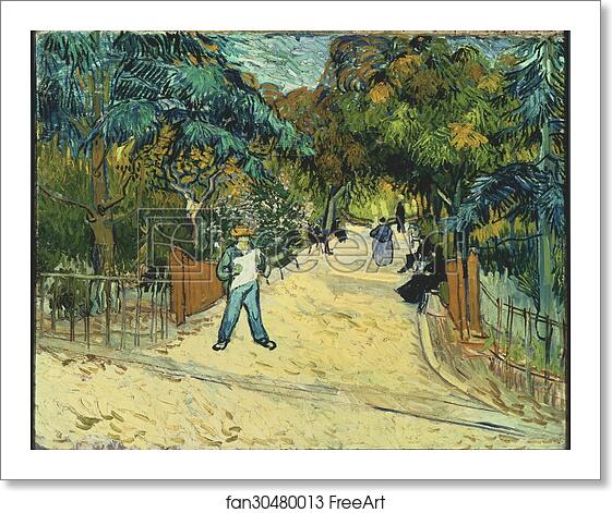 Free art print of Entrance to the Public Gardens in Arle by Vincent Van Gogh Free art print of Entrance to the Public Gardens in Arle by Vincent Van Gogh