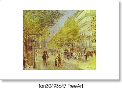 Free art print of The Great Boulevards by Pierre-Auguste Renoir Free art print of The Great Boulevards by Pierre-Auguste Renoir