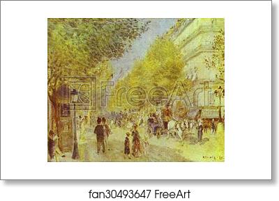 Free art print of The Great Boulevards by Pierre-Auguste Renoir Free art print of The Great Boulevards by Pierre-Auguste Renoir