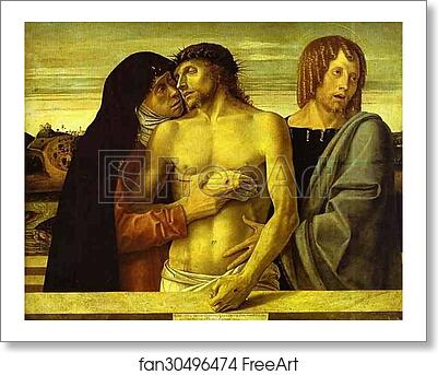 Free art print of Pietà by Giovanni Bellini