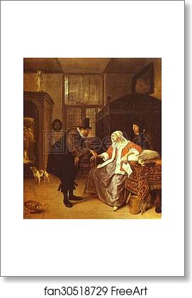 Free art print of The Lovesick Woman by Jan Steen Free art print of The Lovesick Woman by Jan Steen