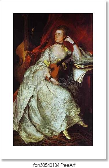 Free art print of Mrs. Philip Thicknesse, nee Anne Ford by Thomas Gainsborough