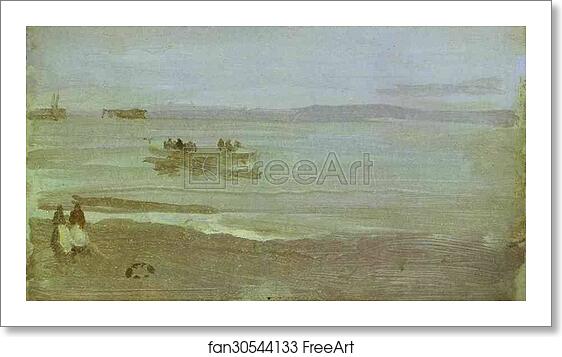 Free art print of Gray and Silver: Mist - Lifeboat by James Abbott Mcneill Whistler