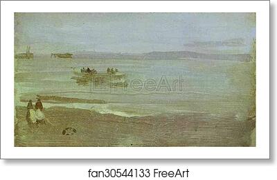 Free art print of Gray and Silver: Mist - Lifeboat by James Abbott Mcneill Whistler