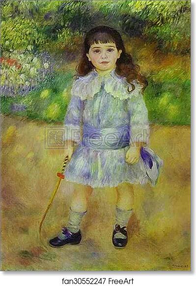 Free art print of Child with a Whip by Pierre-Auguste Renoir