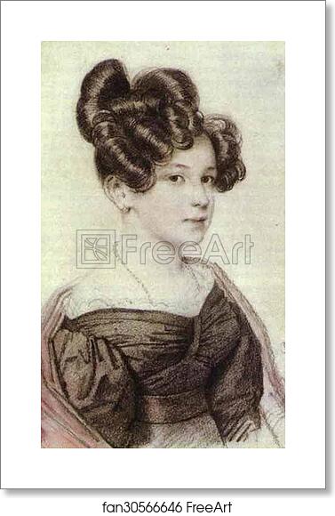 Free art print of Portrait of A. A. Olenina by Orest Kiprensky Free art print of Portrait of A. A. Olenina by Orest Kiprensky
