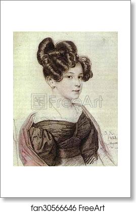 Free art print of Portrait of A. A. Olenina by Orest Kiprensky Free art print of Portrait of A. A. Olenina by Orest Kiprensky