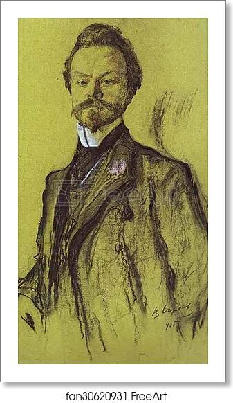 Free art print of Portrait of the Poet Konstantin Balmont by Valentin Serov Free art print of Portrait of the Poet Konstantin Balmont by Valentin Serov