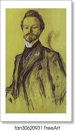 Free art print of Portrait of the Poet Konstantin Balmont by Valentin Serov