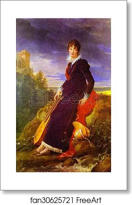 Free art print of Portrait of Catherine Starzenska by Baron François-Pascal-Simon Gérard