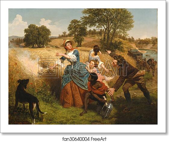 Free art print of Mrs. Schuyler Burning Her Wheat Fields on the Approach of the British by Emanuel Leutze