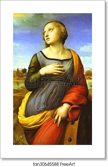 Free art print of St. Catherine by Raphael