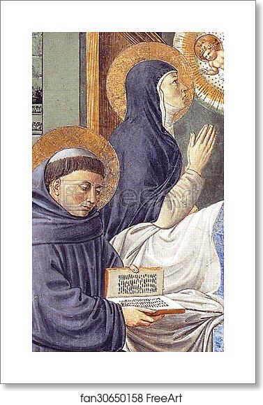 Free art print of Death of St. Monica. Detail by Benozzo Gozzoli Free art print of Death of St. Monica. Detail by Benozzo Gozzoli