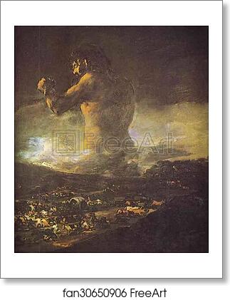 Free art print of The Colossus by Francisco De Goya Y Lucientes