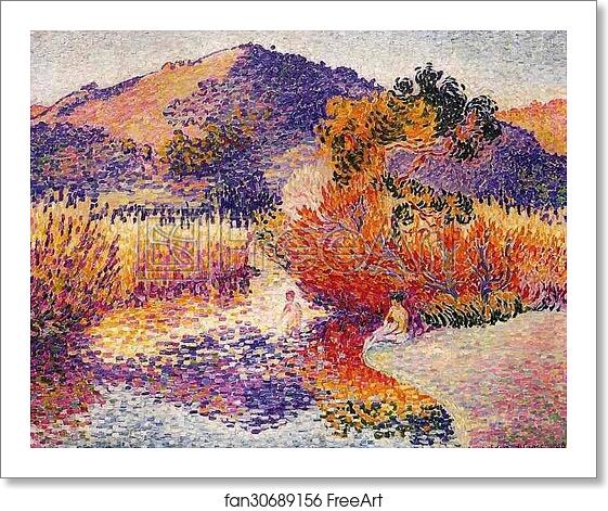 Free art print of River in Saint-Clair by Henri-Edmond Cross (Delacroix) Free art print of River in Saint-Clair by Henri-Edmond Cross (Delacroix)