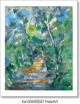 Free art print of Forest Scene (Path from Mas Jolie to Château noir) by Paul Cézanne Free art print of Forest Scene (Path from Mas Jolie to Château noir) by Paul Cézanne