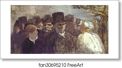 Free art print of Passers By by Honoré Daumier