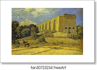 Free art print of The Aqueduct at Marly by Alfred Sisley