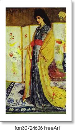 Free art print of Rose and Silver: The Princess from the Land of Porcelain by James Abbott Mcneill Whistler