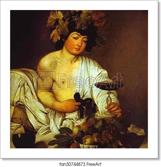 Free art print of Bacchus by Caravaggio