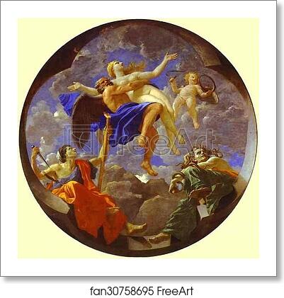 Free art print of Time Revealing Truth with Envy and Discord by Nicolas Poussin