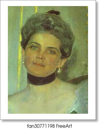 Free art print of Portrait of Princess Zinaida Yusupova. Detail by Valentin Serov