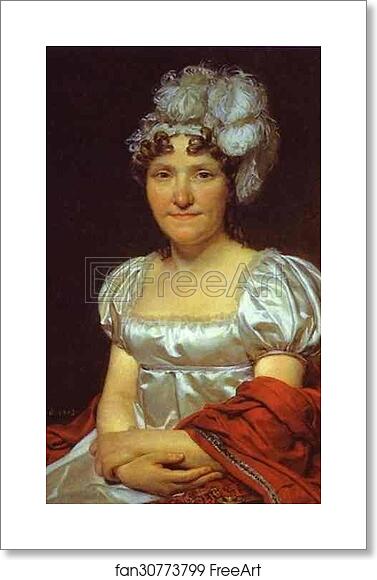 Free art print of Portrait of Marguerite-Charlotte David by Jacques-Louis David