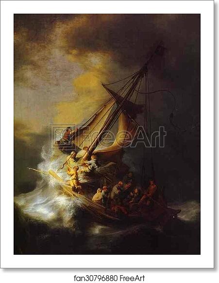 Free art print of Christ in the Storm on the Lake of Galilee by ...