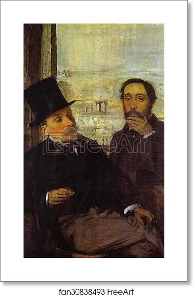 Free art print of Degas and Evariste de Valernes, Painter and a Friend of the Artist by Edgar Degas