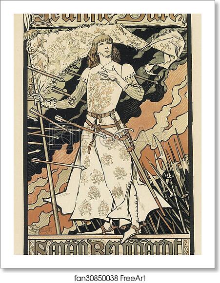Free art print of Le Théâtre de la Renaissance : "Jeanne d'Arc". by Eugène Grasset Free art print of Le Théâtre de la Renaissance : "Jeanne d'Arc". by Eugène Grasset