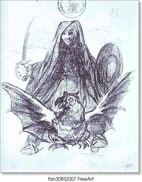 Free art print of Allegory: War or Evil (?) by Francisco De Goya Y Lucientes