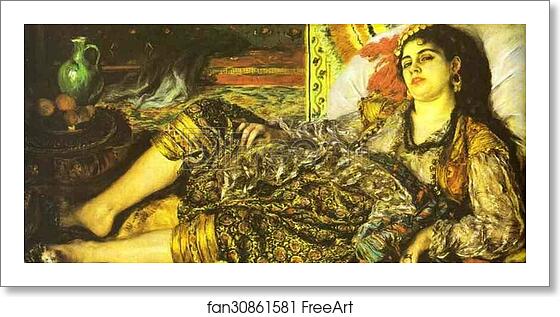 Free art print of Woman of Algiers by Pierre-Auguste Renoir Free art print of Woman of Algiers by Pierre-Auguste Renoir