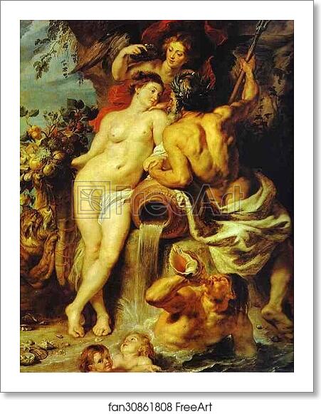 Free art print of The Union of Earth and Water by Peter Paul Rubens